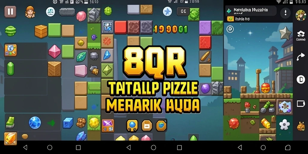 Screenshot gameplay 8QR menampilkan teka-teki yang menantang dan grafis menarik.