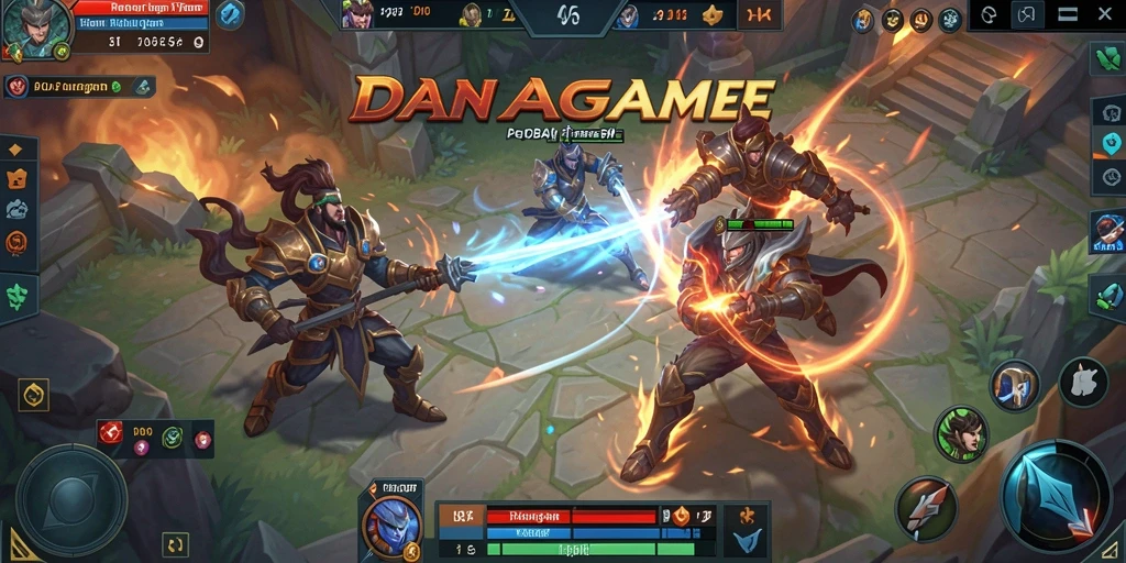 Gameplay spektakuler DANAGAME dalam pertempuran MOBA.