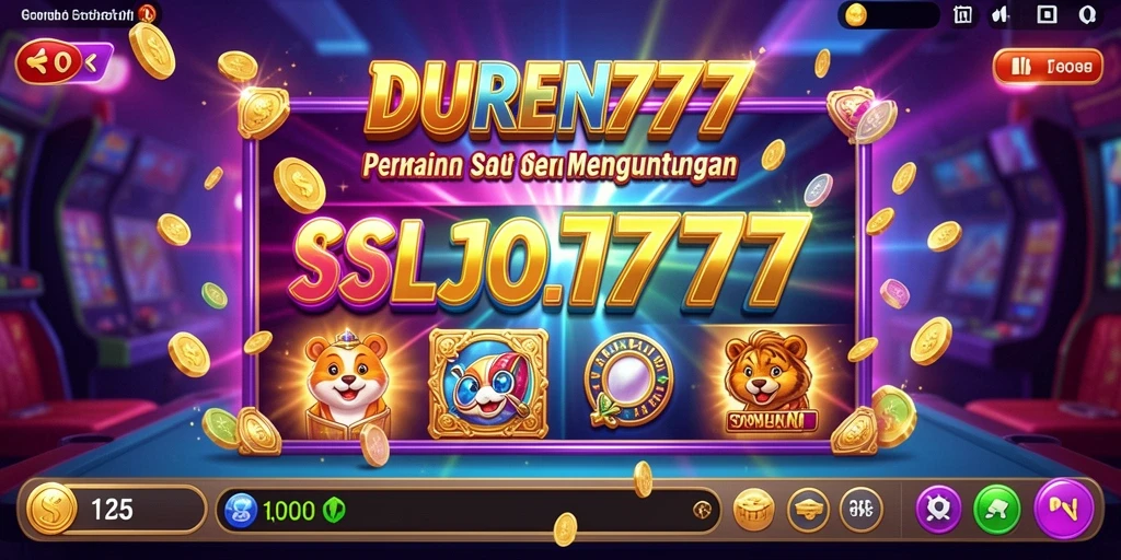 Screenshot gameplay DUREN777 menampilkan pengalaman Slot yang mendebarkan.