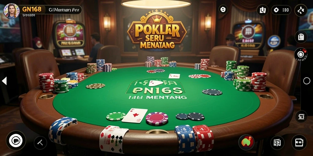 Screenshot dari gameplay Poker di GN168 yang menarik.