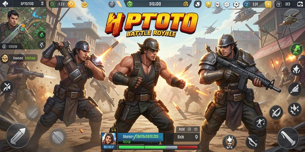 Tampilan seru aksi Battle Royale di HPTOTO.