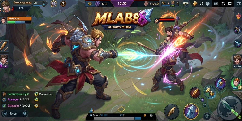 Tangkapan layar gameplay dari MLBB8 dengan aksi seru.