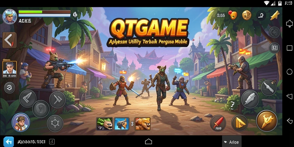 Tampilan antarmuka QTGAME yang intuitif dan mudah digunakan.