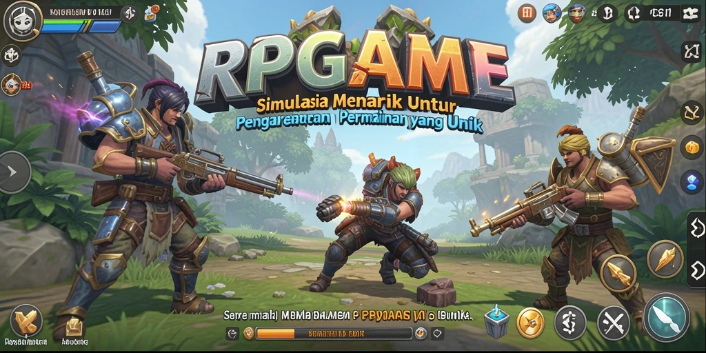 Tampilan gameplay RPGAME yang menarik dan interaktif.
