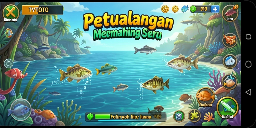 Tangkapan ikan memukau dalam gameplay TVTOTO yang seru.